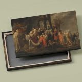 The Idolatry of King Solomon canvas front and rear frame view