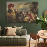 The Meeting of Odysseus and Nausicaa canvas wall art in room setting 4