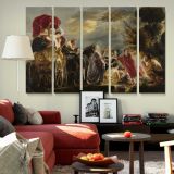 The Meeting of Odysseus and Nausicaa canvas wall art in room setting 6