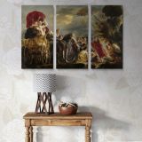 The Meeting of Odysseus and Nausicaa canvas wall art in room setting 7