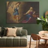 The Annunciation to the Virgin canvas wall art in room setting 4