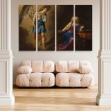 The Annunciation to the Virgin canvas wall art in room setting 5
