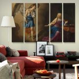 The Annunciation to the Virgin canvas wall art in room setting 6