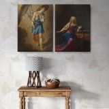The Annunciation to the Virgin canvas wall art in room setting 7