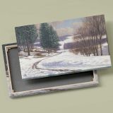 Winter Country canvas front and rear frame view