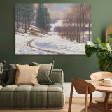 Winter Country canvas wall art in room setting 4