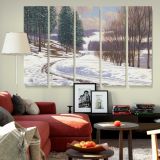 Winter Country canvas wall art in room setting 6