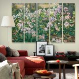 Windflowers canvas wall art in room setting 6