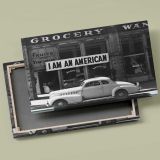 I Am an American Vintage Street Photograph canvas front and rear frame view