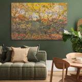 Royal Oak Autumn Leaves canvas wall art in room setting 4
