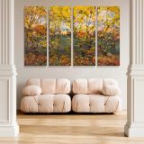 Royal Oak Autumn Leaves canvas wall art in room setting 5