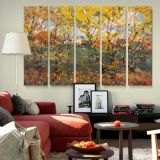 Royal Oak Autumn Leaves canvas wall art in room setting 6