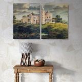 Ericstan Castle at Tarrytown canvas wall art in room setting 7