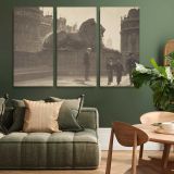 Trafalgar Square Lion Vintage Photograph canvas wall art in room setting 4