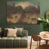 Bullfight in a Divided Ring canvas wall art in room setting 4