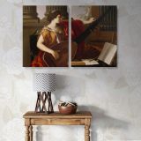 Allegory of Music canvas wall art in room setting 6