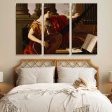 Allegory of Music canvas wall art in room setting 7