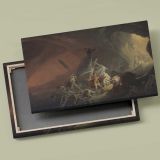 Aeneas and the Sibyl canvas front and rear frame view
