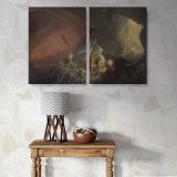 Aeneas and the Sibyl canvas wall art in room setting 7