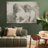 The Bite canvas wall art in room setting 4