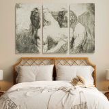 The Bite canvas wall art in room setting 6
