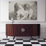 The Bite canvas wall art in room setting 7