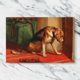 Suspense canvas artwork displayed on a marble background
