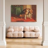 Suspense canvas wall art in room setting 5