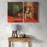 Suspense canvas wall art in room setting 6