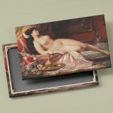 Sleeping Beauty Reclining Nude canvas front and rear frame view