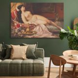 Sleeping Beauty Reclining Nude canvas wall art in room setting 4