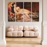 Sleeping Beauty Reclining Nude canvas wall art in room setting 5