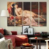 Sleeping Beauty Reclining Nude canvas wall art in room setting 6