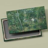 Edge of the Woods Near L Hermitage Pontoise canvas front and rear frame view