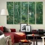 Edge of the Woods Near L Hermitage Pontoise canvas wall art in room setting 5