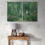Edge of the Woods Near L Hermitage Pontoise canvas wall art in room setting 6