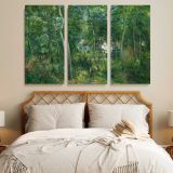 Edge of the Woods Near L Hermitage Pontoise canvas wall art in room setting 7