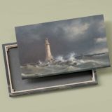 Eddystone Lighthouse canvas front and rear frame view