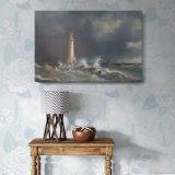Eddystone Lighthouse canvas wall art in room setting 6