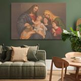 Christ Blessing Little Children canvas wall art in room setting 4