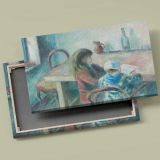 The Children canvas front and rear frame view