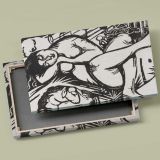 Sleeping Shepherdess canvas front and rear frame view