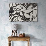 Sleeping Shepherdess canvas wall art in room setting 7