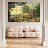 Milking Time canvas wall art in room setting 5