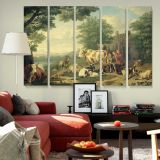 Milking Time canvas wall art in room setting 6