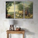 Milking Time canvas wall art in room setting 7