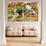 English and American Foxhounds canvas wall art in room setting 5