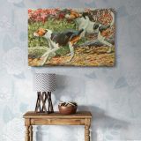 English and American Foxhounds canvas wall art in room setting 7