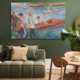 Oarsmen at Chatou canvas wall art in room setting 4