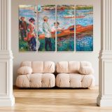 Oarsmen at Chatou canvas wall art in room setting 5